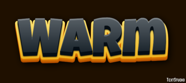 Warm Text Effect