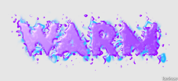 Warm Text Effect