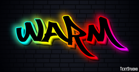 Warm Text Effect