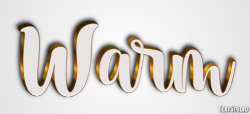 Warm Text Effect