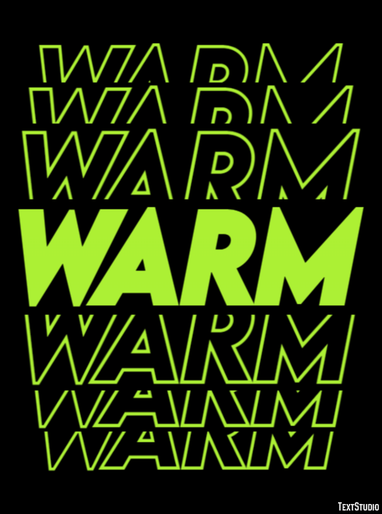 Warm Text Effect
