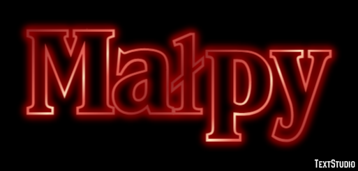 Małpy Effetto testo