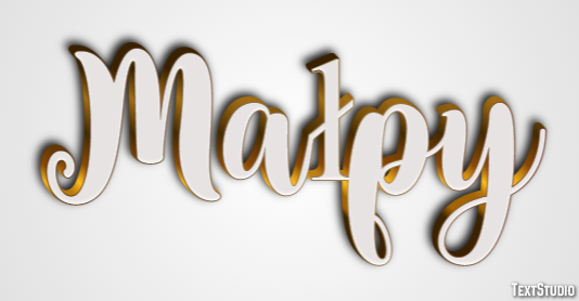 Małpy Text Effect