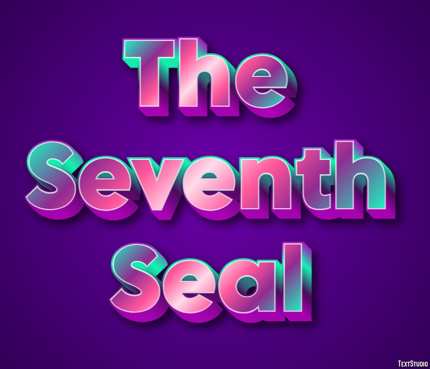The Seventh Seal Texteffekt