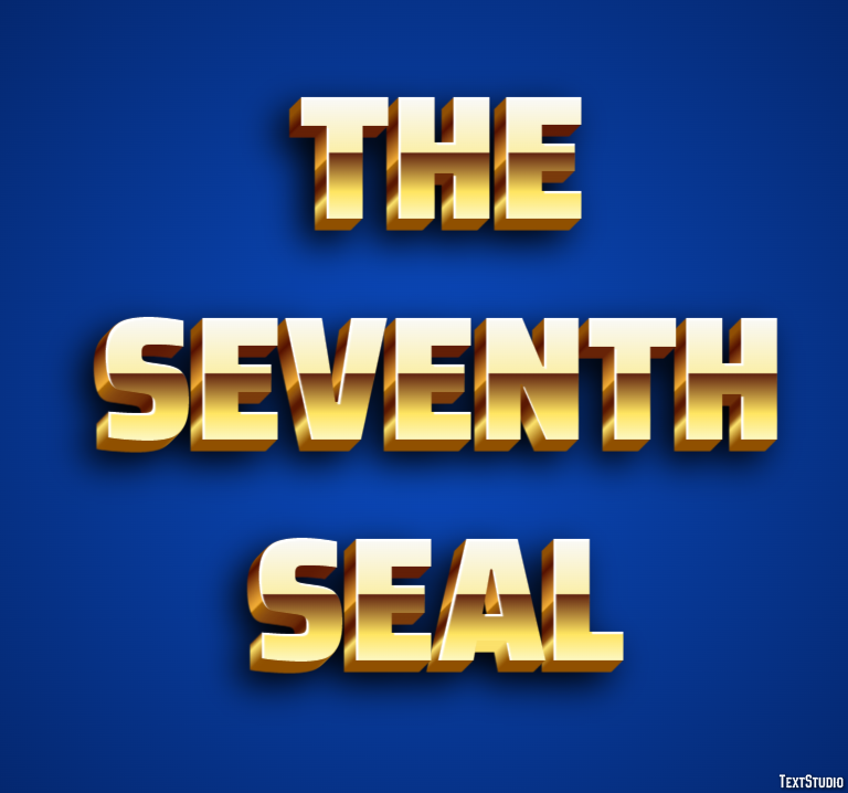 The Seventh Seal Texteffekt