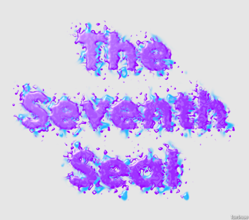 The Seventh Seal Text effect