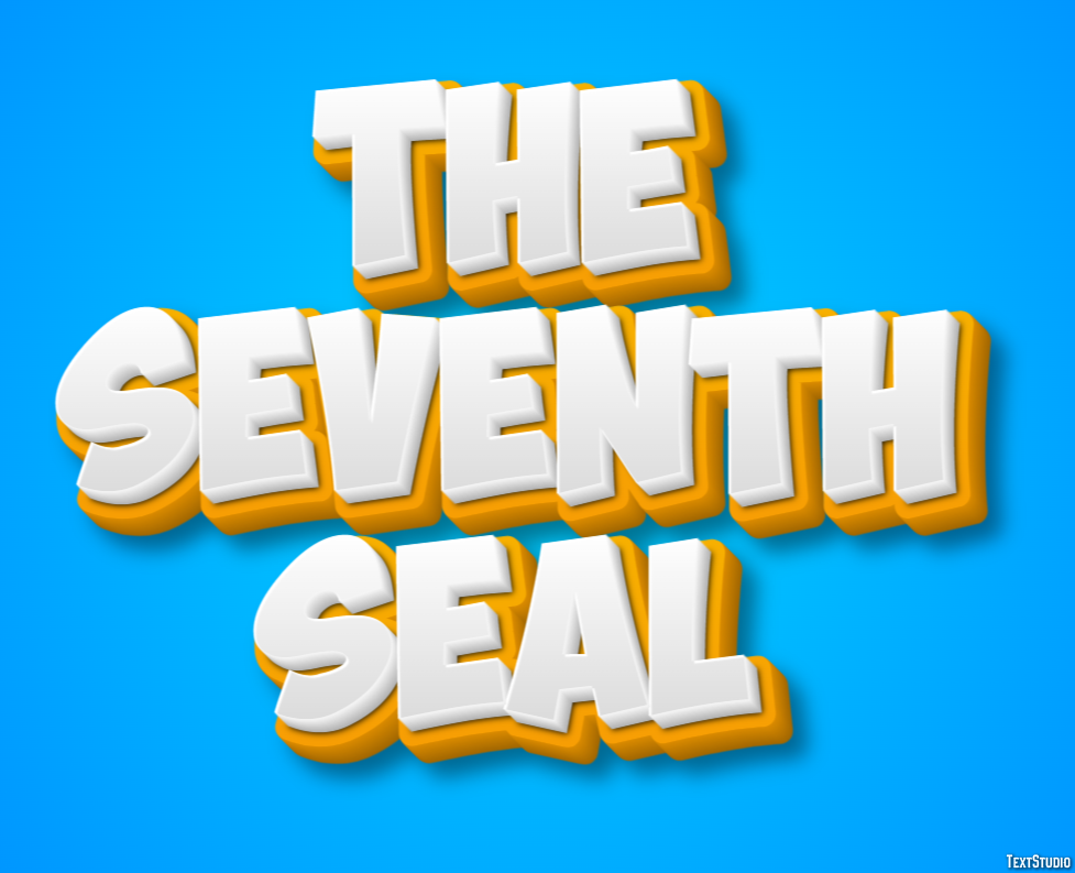 The Seventh Seal Texteffekt