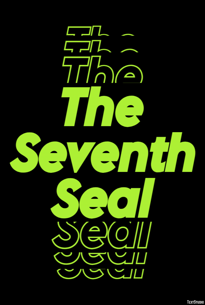 The Seventh Seal Texteffekt