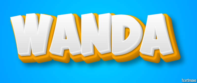 Wanda Efeito de texto