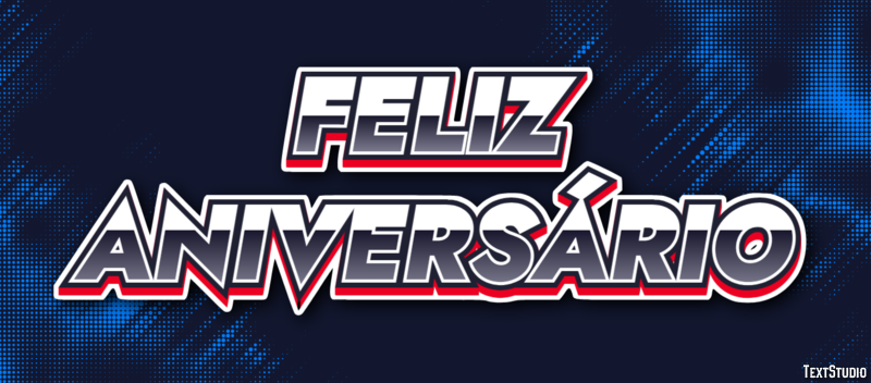 Feliz Aniversário Efeito de texto