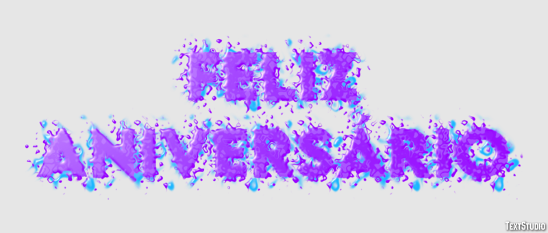 Feliz Aniversário Efeito do texto