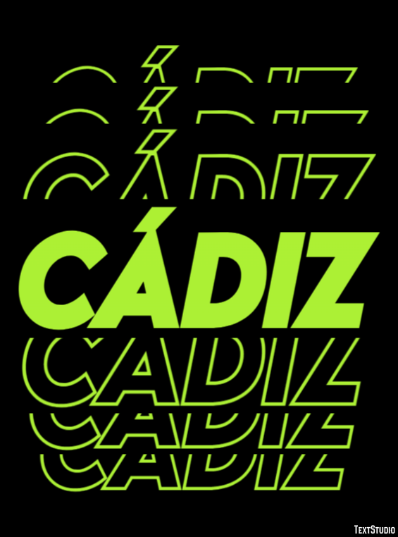 Cádiz Effetto testo