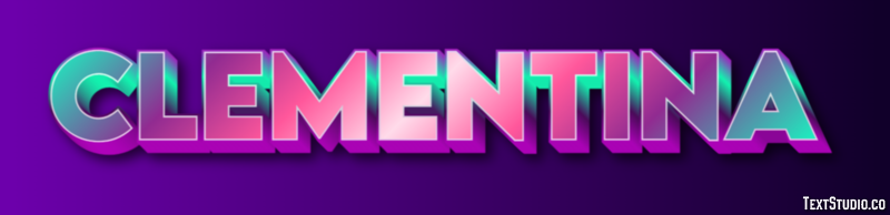 Clementina Text Effect