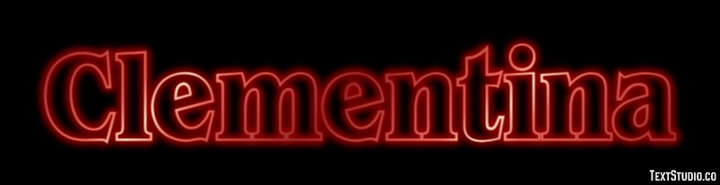 Clementina Text effect