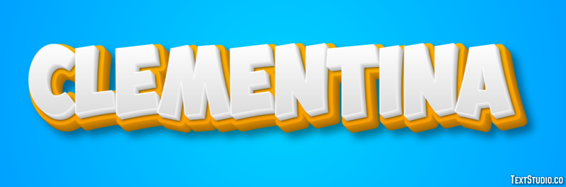 Clementina Text Effect