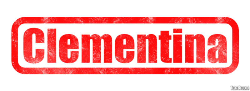 Clementina Text effect