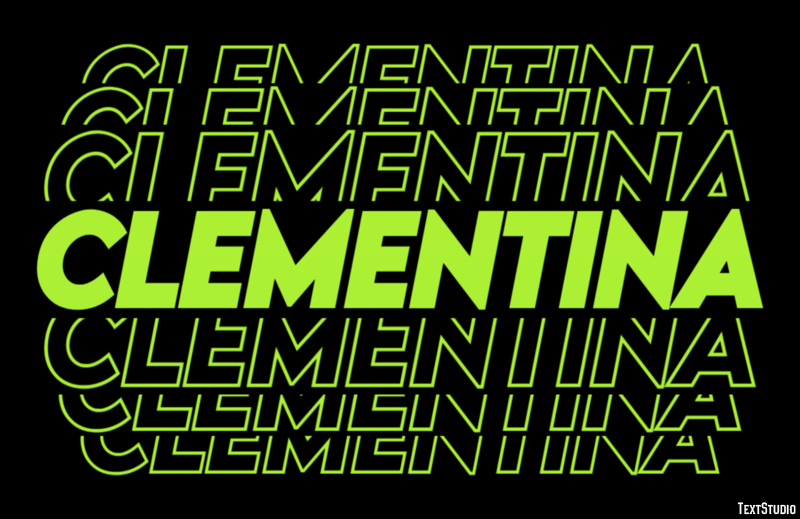 Clementina Text Effect