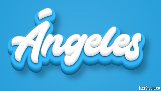 Ángeles Efecto de texto