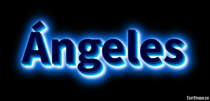 Ángeles Efecto de texto
