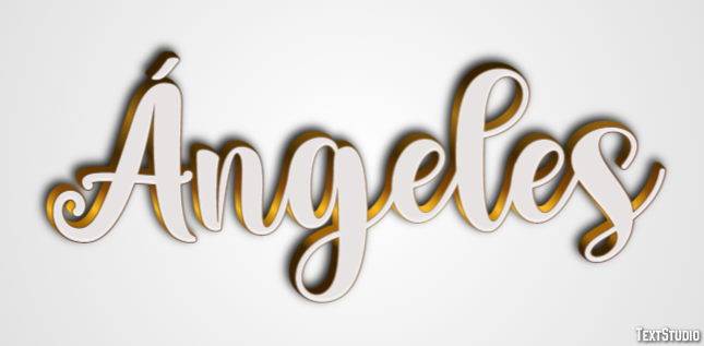 Ángeles Efecto de texto