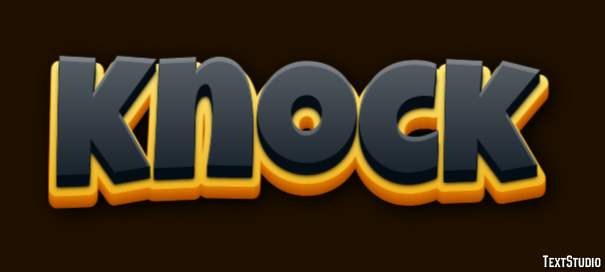 Knock Text Effect