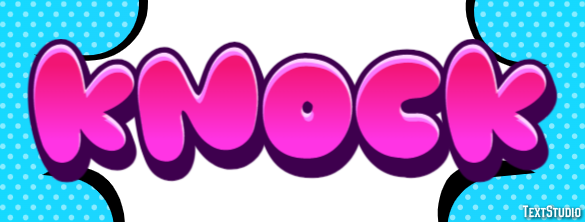 Knock Text Effect