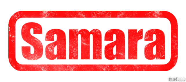 Samara Efecto de texto