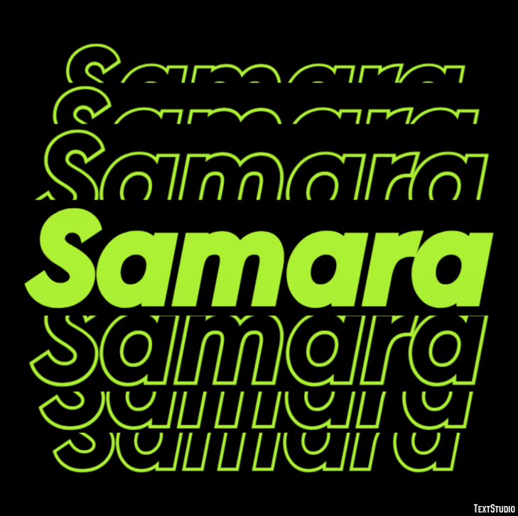 Samara Efecto de texto