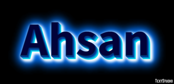 Ahsan Effetto testo