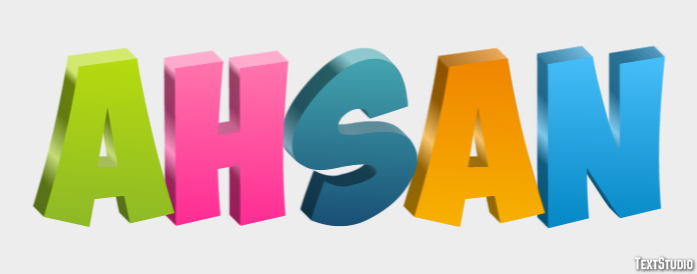 Ahsan Text Effect