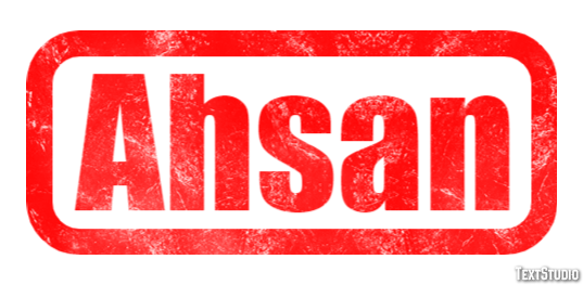 Ahsan Text effect