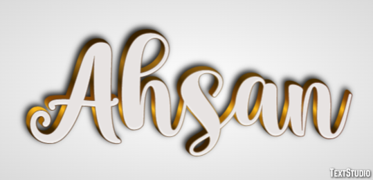 Ahsan Effetto testo