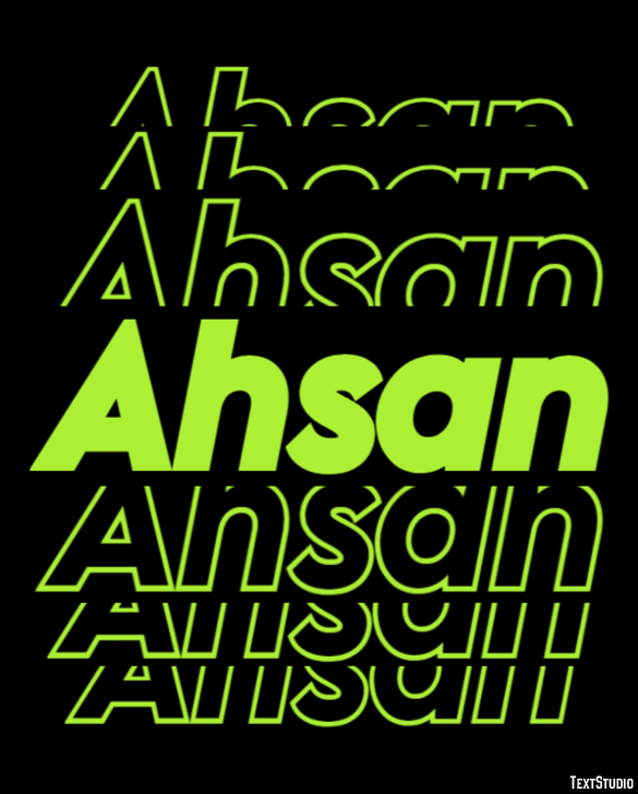 Ahsan Text Effect