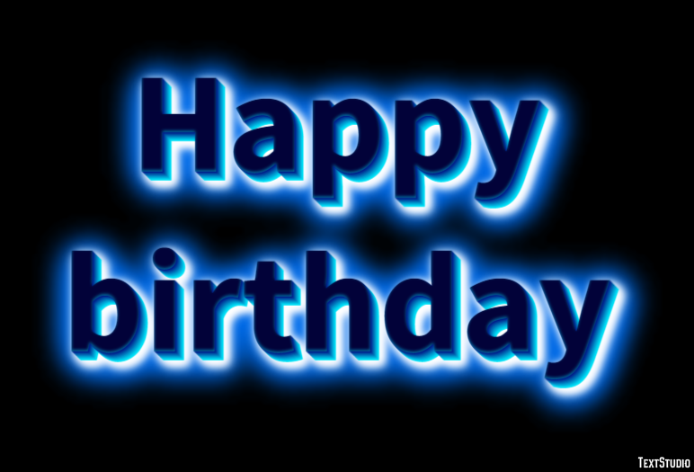 Happy birthday Text Effect