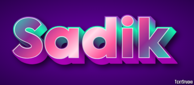 Sadik Text Effect