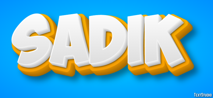 Sadik Text Effect