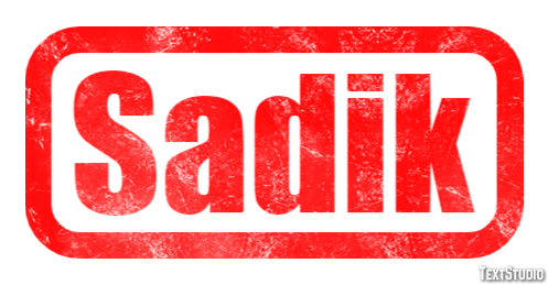 Sadik Effetto testo