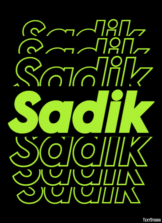 Sadik Text Effect