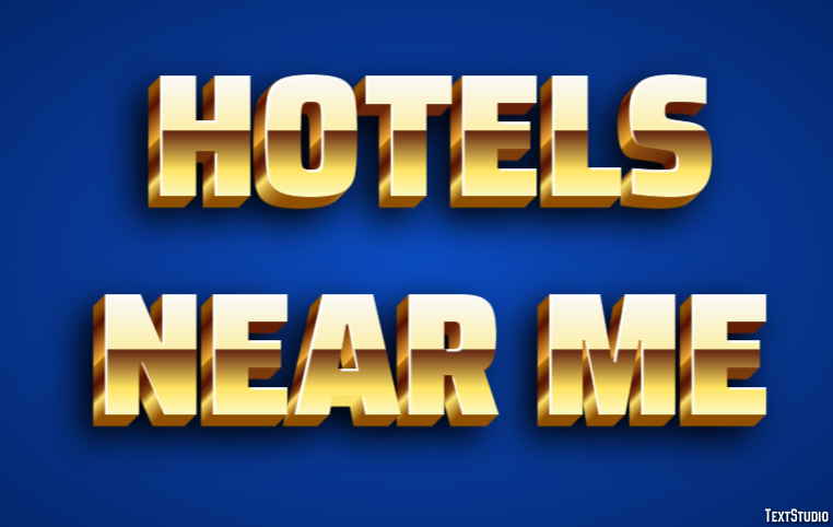 Hotels Near Me Tekst effect