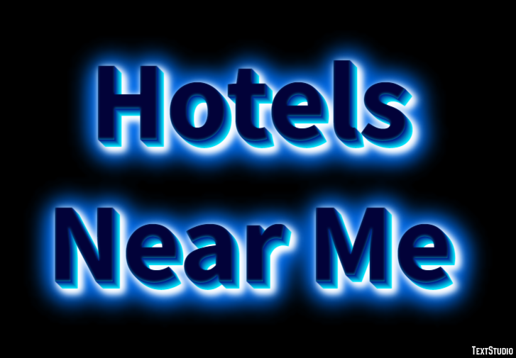 Hotels Near Me Tekst effect