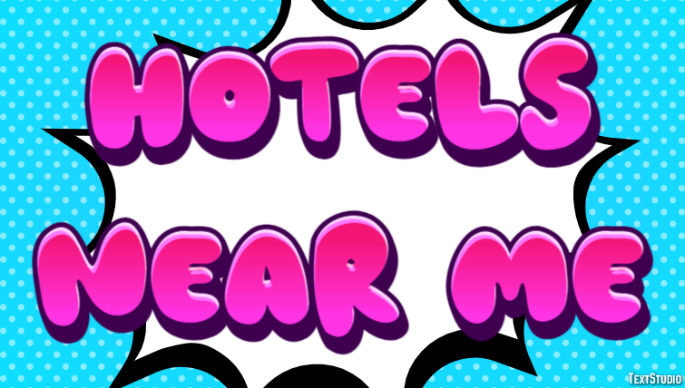Hotels Near Me Tekst effect