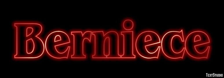 Berniece Text effect