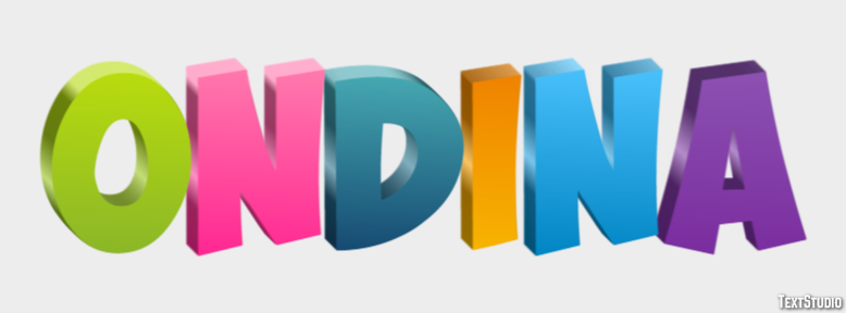 Ondina Text Effect