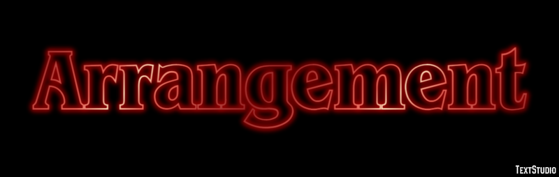 Arrangement Text effect