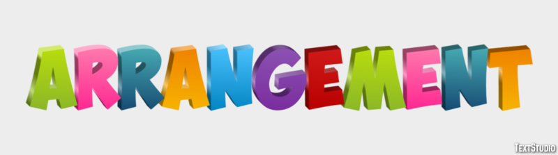 Arrangement Text Effect