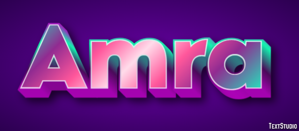 Amra Text Effect