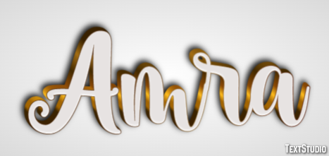 Amra Efeito de texto