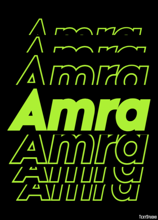 Amra Text Effect