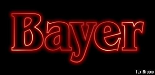 Bayer Text effect