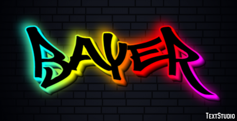 Bayer Text effect